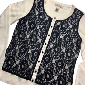 Banana Republic NWOT Floral Lace Cardigan